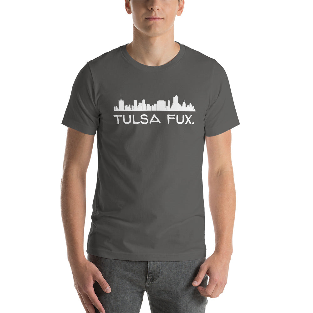 Tulsa Fux Short-Sleeve Unisex Tee (Skyline White)