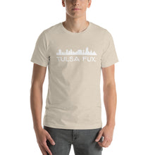 Load image into Gallery viewer, Tulsa Fux Short-Sleeve Unisex Tee (Skyline White)
