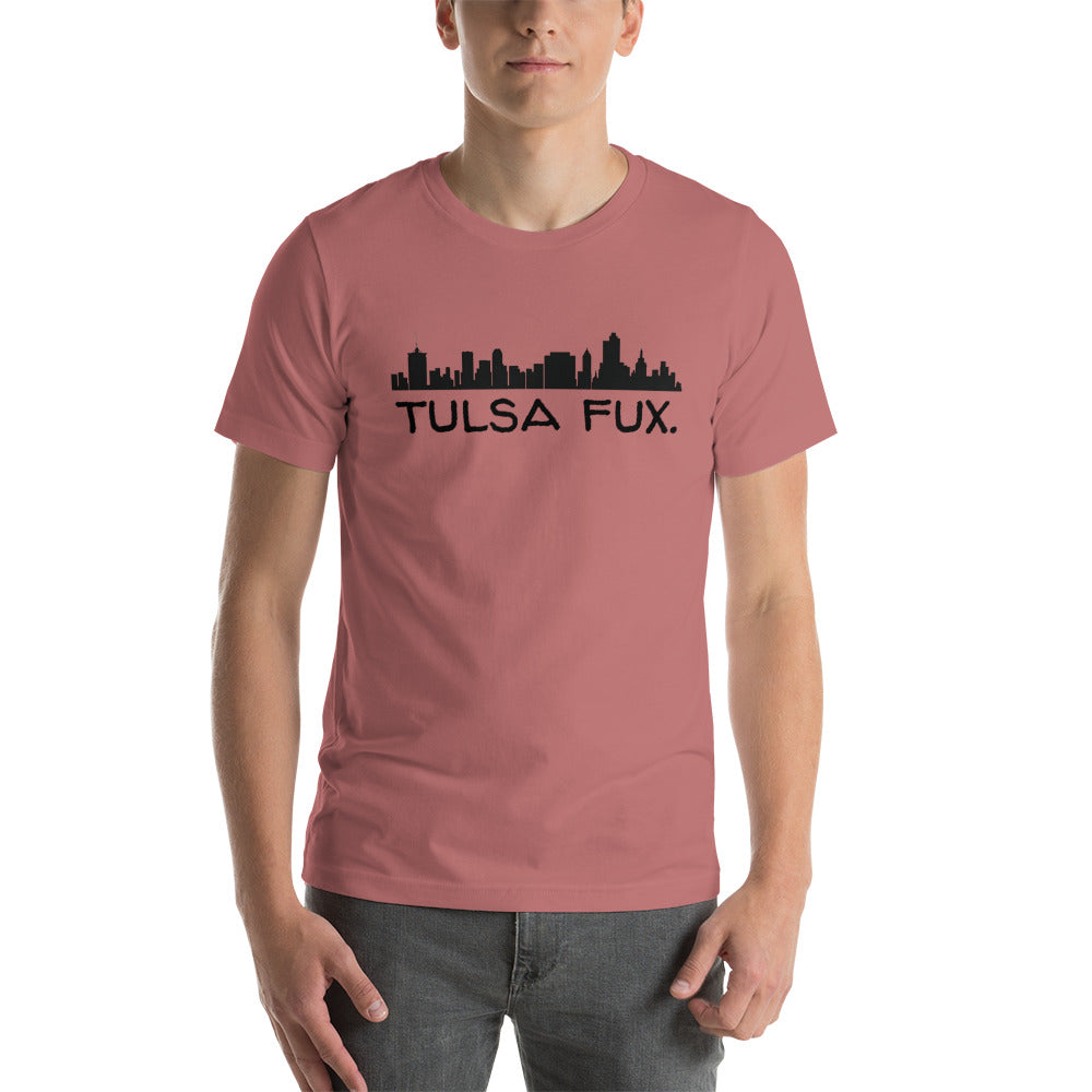 Tulsa Fux Short-Sleeve Unisex Tee (Skyline Black)