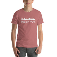 Load image into Gallery viewer, Tulsa Fux Short-Sleeve Unisex Tee (Skyline White)
