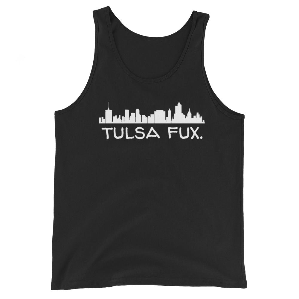 Tulsa Fux Unisex Tank Top (Skyline White)